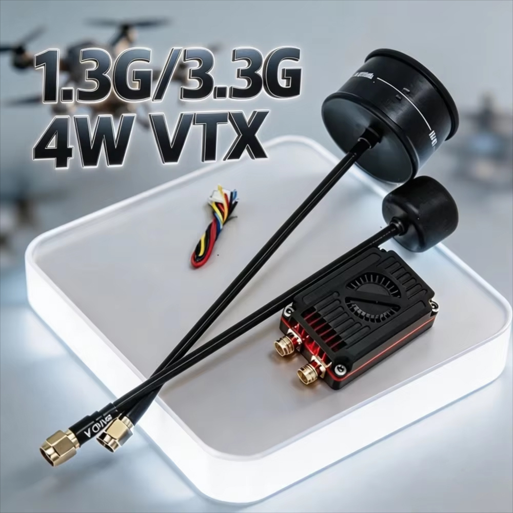 Fpv Drone Transmitter - Rushfpv Rush 1.3G/3.3G 4W 7-30V Trasmettitore