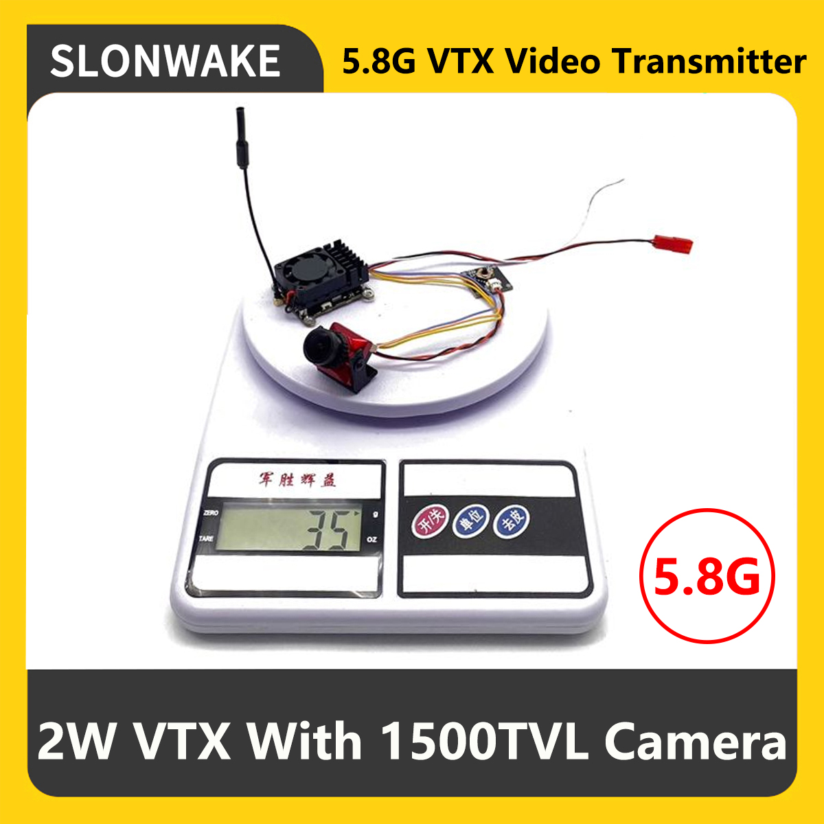 SLONWAKE 5.8G 2000mW Trasmetti - Fpv Drone Camera recensione e prezzo